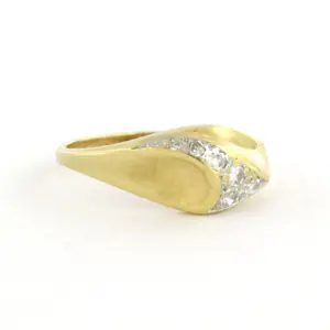 14k gouden ring met single cut geslepen diamant tot. 0.10ct – F/G - VS/SI kopen? Bied vanaf 210!