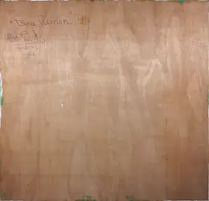 Pim Lenos - Gemengde techniek op paneel, Blue lemon (Groot formaat!) kopen? Bied vanaf 1!