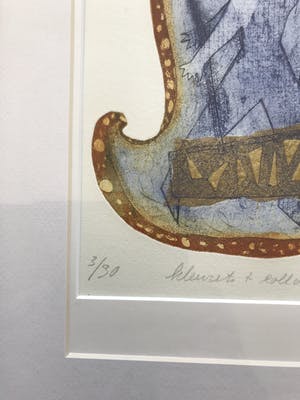 Willemien Holterman - Ets en collage kopen? Bied vanaf 20!