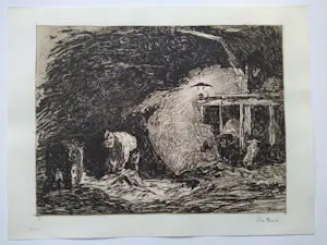 Willem de Zwart - 1905 - In de stal kopen? Bied vanaf 50!