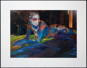 Franca Muller Jabusch - Handbewerkte foto, z.t. Liggende vrouw kopen? Bied vanaf 20!
