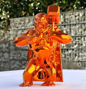 Richard Orlinski - HAMMER KONG SPIRIT (ORANGE EDITION) kopen? Bied vanaf 240!