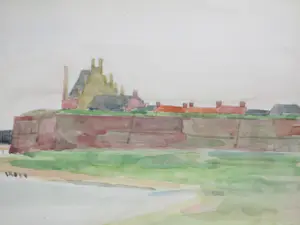 Jos van den Berg - Haven- en stadsgezicht van Veere - Aquarellen kopen? Bied vanaf 50!