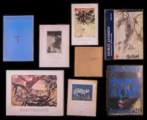 Horst Janssen - Lot van 8 boeken, waarvan 1 handgesigneerd door de kunstenaar verkauft für € 50!