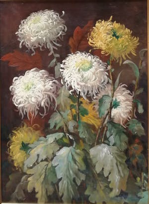 Anton Funke Kupper - Stilleven met chrysanten kopen? Bied vanaf 200!