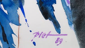 Piet Snoeren - Aquarel, Zonder titel - Ingelijst kopen? Bied vanaf 1!