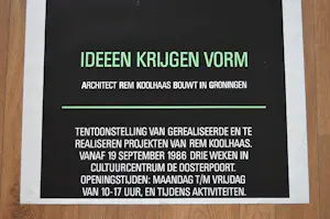 Rem Koolhaas - ideeen krijgen vorm. kopen? Bied vanaf 70!