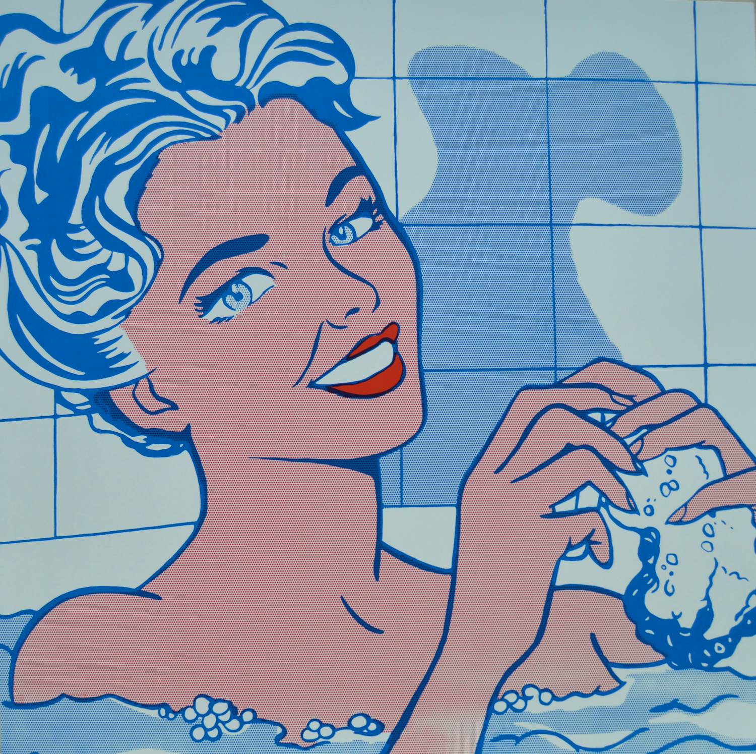 Roy Lichtenstein - Woman in Bath - zeefdruk verkocht voor € 110!