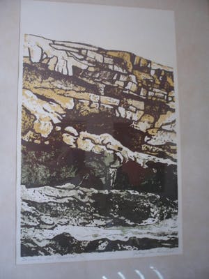 Antony van Lieshout - Litho. titel, "Baranco del Muscarat". kopen? Bied vanaf 30!