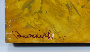 Mohammed Quraish - Gemengde technieken op paneel, Scène kopen? Bied vanaf 300!