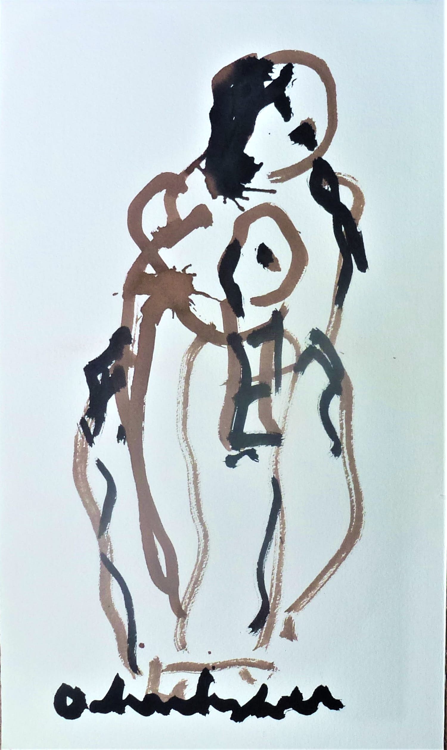 Anton Heyboer - Moeder en kind De oer moeder verkocht voor € 200!