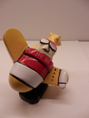 Herman Brood - Sculptuur van Kunsthars RED BARON---MET CERTIFICAAT!!! kopen? Bied vanaf 110!