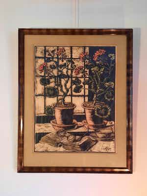 Joseph van de Wall Perne - Geraniums voor het raam. verkocht voor € 1!