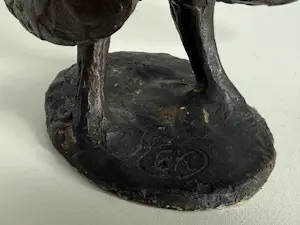 Ek van Zanten - bronzen sculptuur | 'Pauw' kopen? Bied vanaf 750!