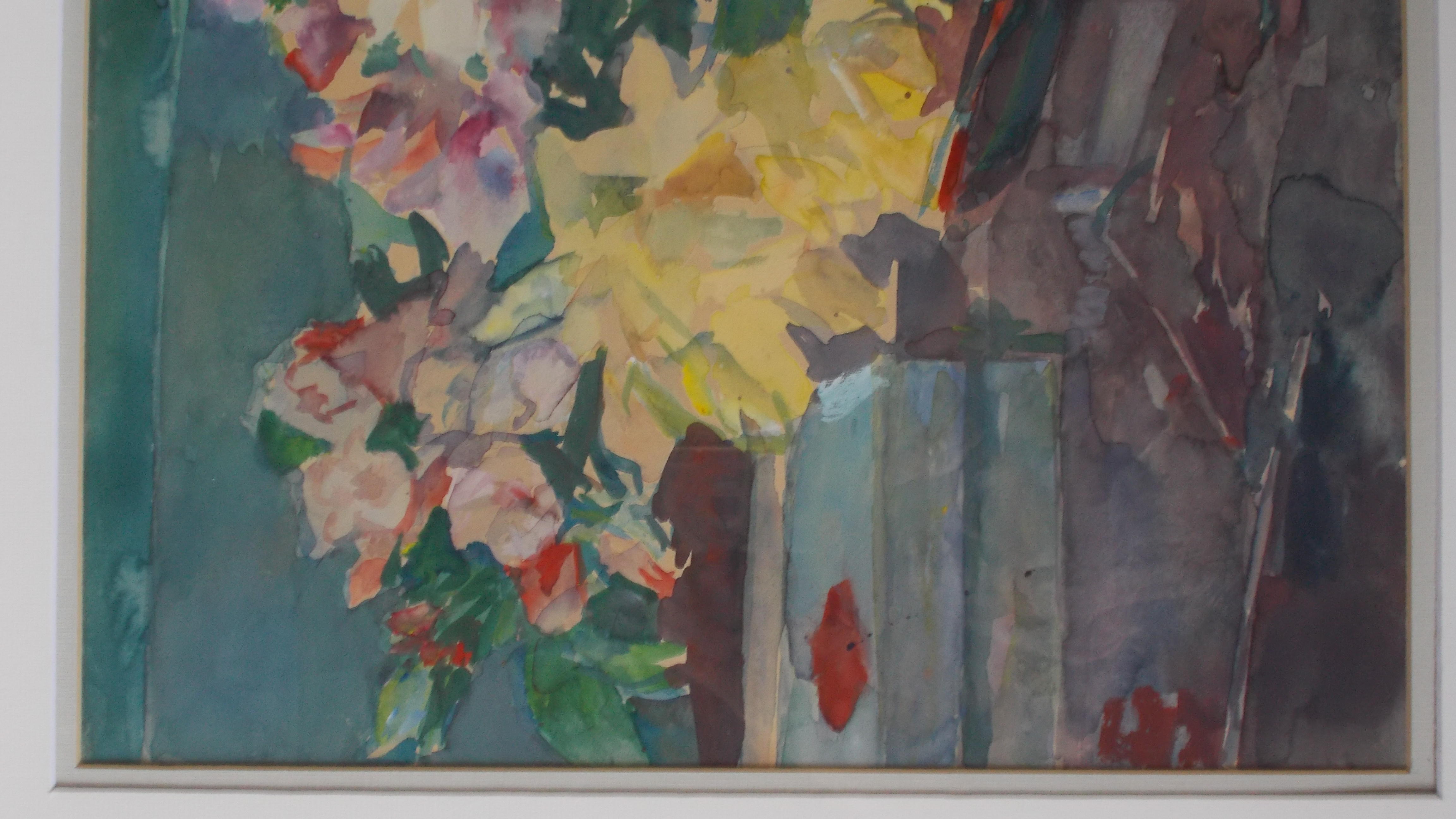 Kees Verwey - Stilleven met pioenrozen kopen? Bied vanaf 2375!