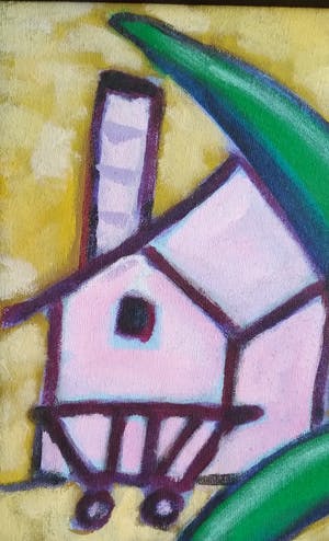 Niet of onleesbaar gesigneerd - Victor Bieling, krachtig kleurgebruik, olieverf op doek kopen? Bied vanaf 1!