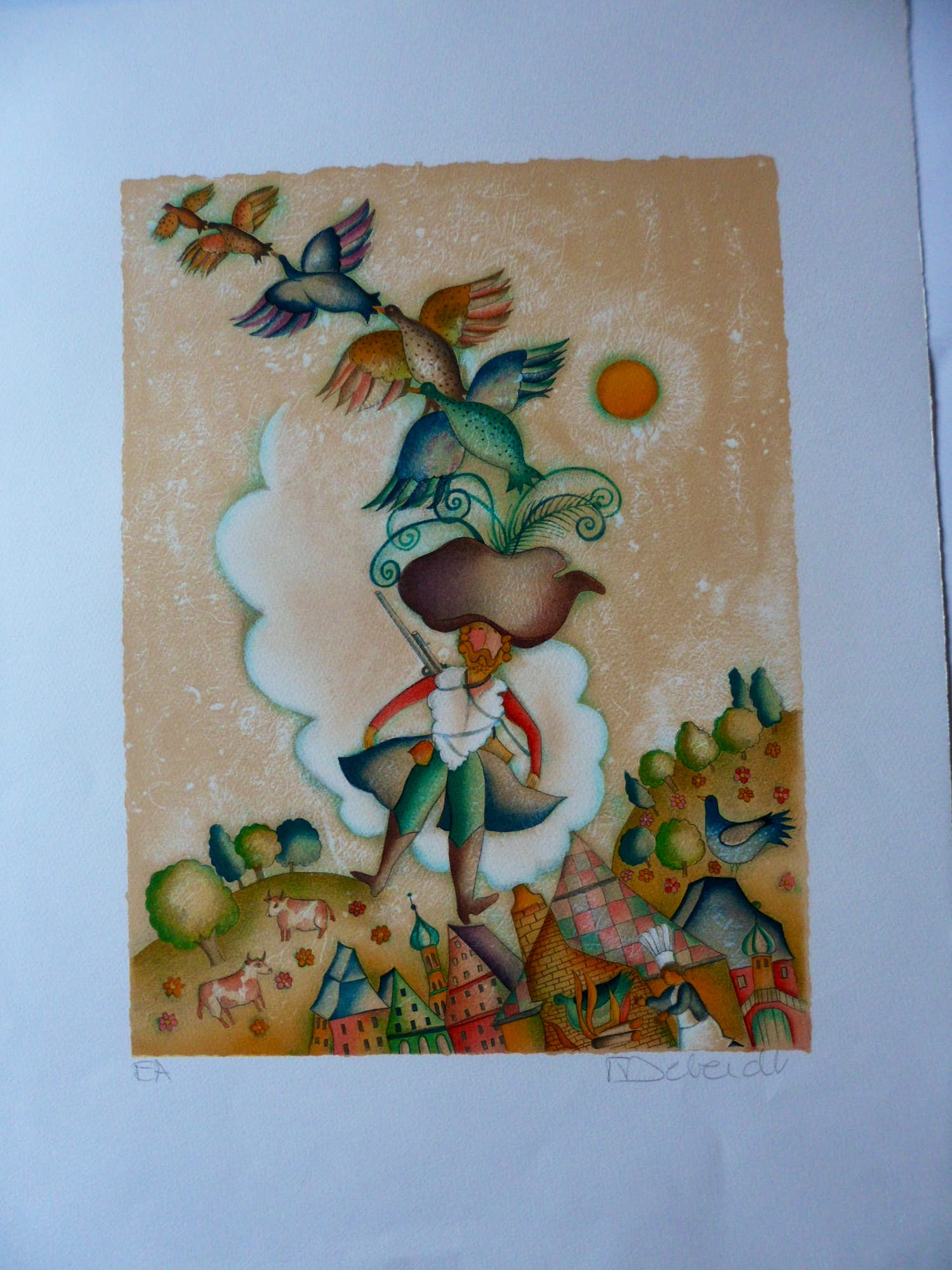 Francoise Deberdt - Litho, Titel.DE VLIEGENDE JAGER. kopen? Bied vanaf 35!