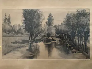 Nico van der Jagt - Poldersloot met knotwilgen kopen? Bied vanaf 50!