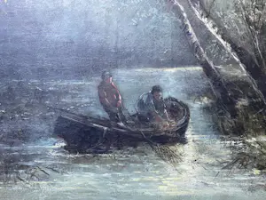 Edward Moerenhout - landschap bij maanlicht kopen? Bied vanaf 75!