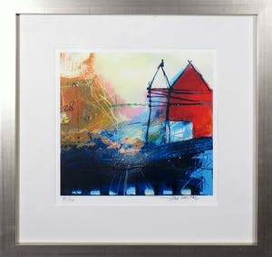 Theo Koster - Zeefdruk, Serie kistjes - Ingelijst kopen? Bied vanaf 35!