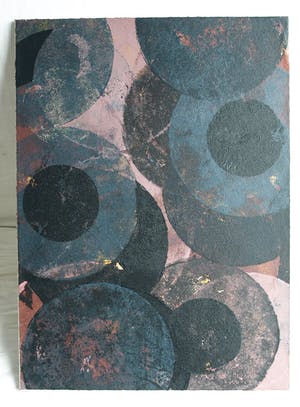 Willem van Malsen - 2 Werken , acrylverf op doek , “Circels” – ca. 2004 kopen? Bied vanaf 150!