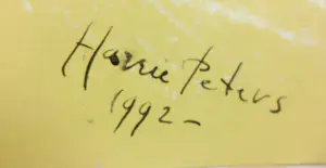 Harrie Peters - Olieverf op papier, Z.T - Ingelijst kopen? Bied vanaf 60!