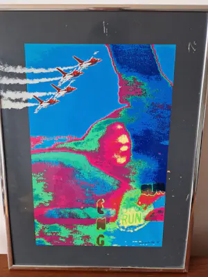 Henk van der Vet - zeefdruk ter gelegenheid van de 200ste F16-jager door Fokker kopen? Bied vanaf 10!