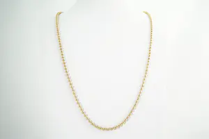 29 - Sierlijk en massief 14 Krt geel-gouden kogel of balletjes collier kopen? Bied vanaf 540!