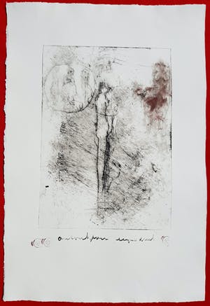 Anton Heyboer - Vrouw en kind, ets kopen? Bied vanaf 150!