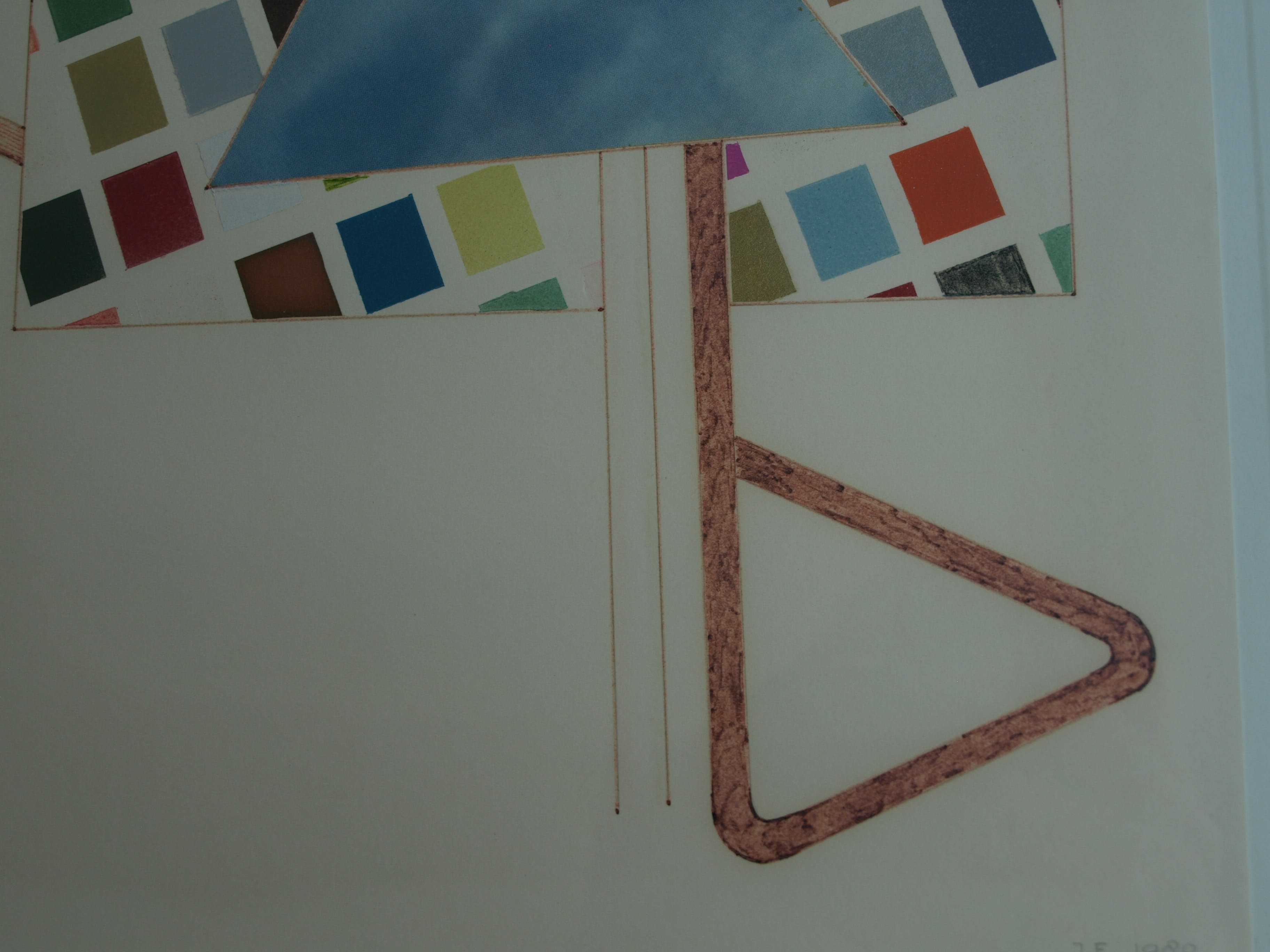 Niet of onleesbaar gesigneerd - Tekening , C – gesigneerd & ingelijst – 1980  kopen? Bied vanaf 1!