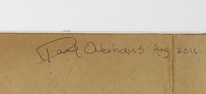 Paul Overhaus - Collage van papier en textiel, Portret - Ingelijst kopen? Bied vanaf 1!