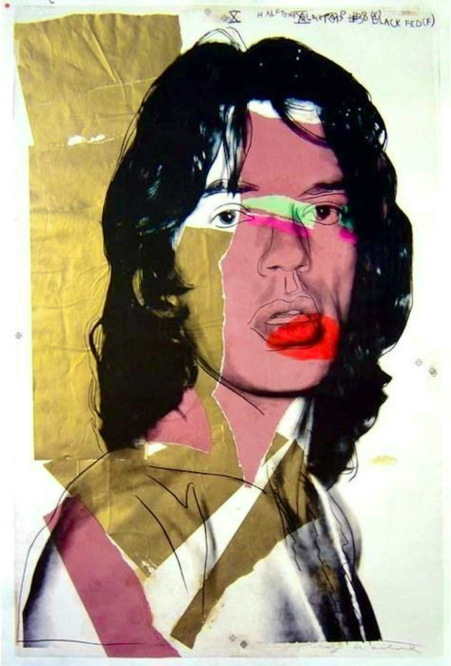 Andy Warhol - Andy Warhol MICK JAGGER uit 2010 verkocht voor € 85!