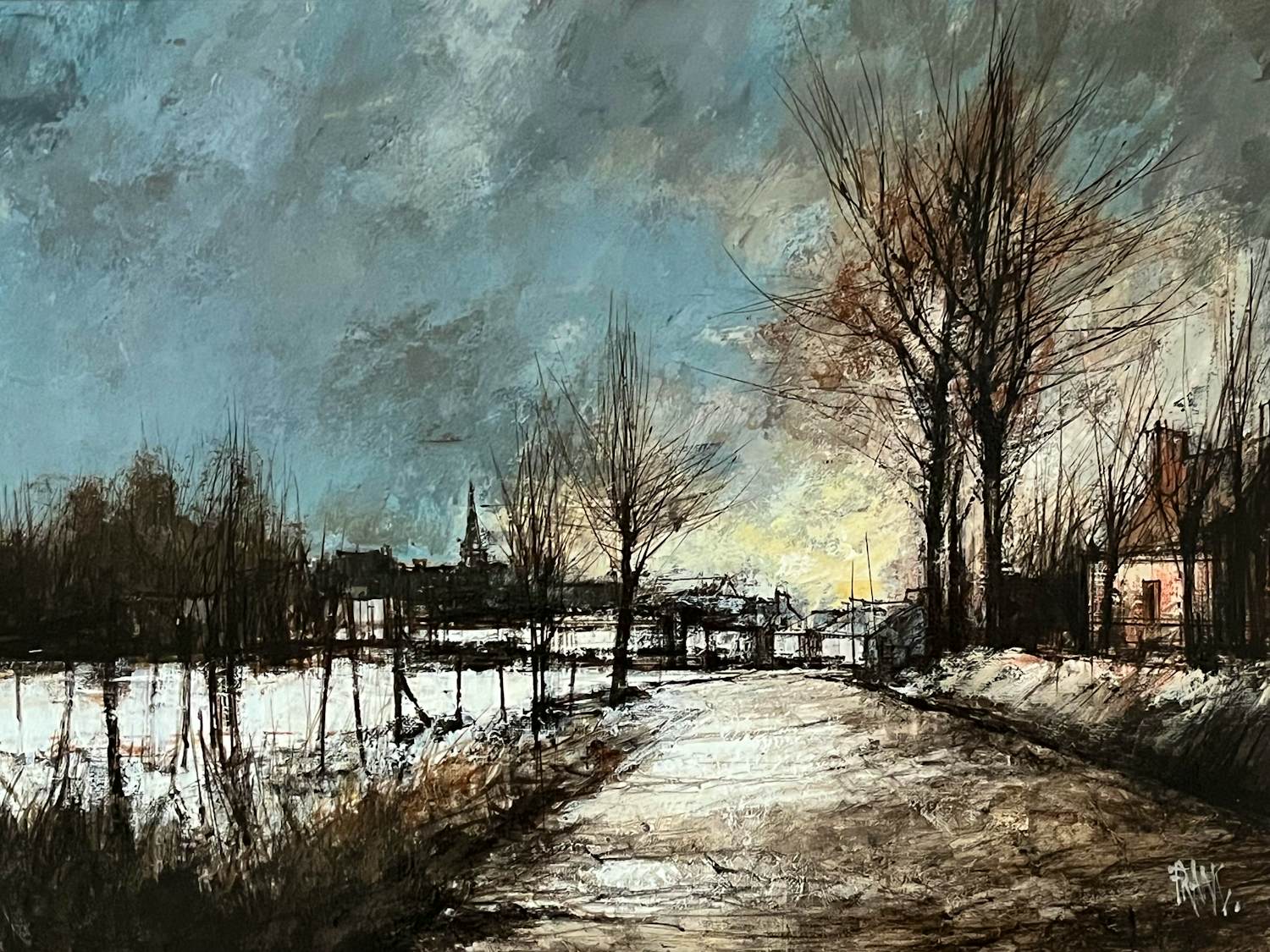 Francois Franc - “NEIGE AUX LOGES” NORMANDIË kopen? Bied vanaf 150!