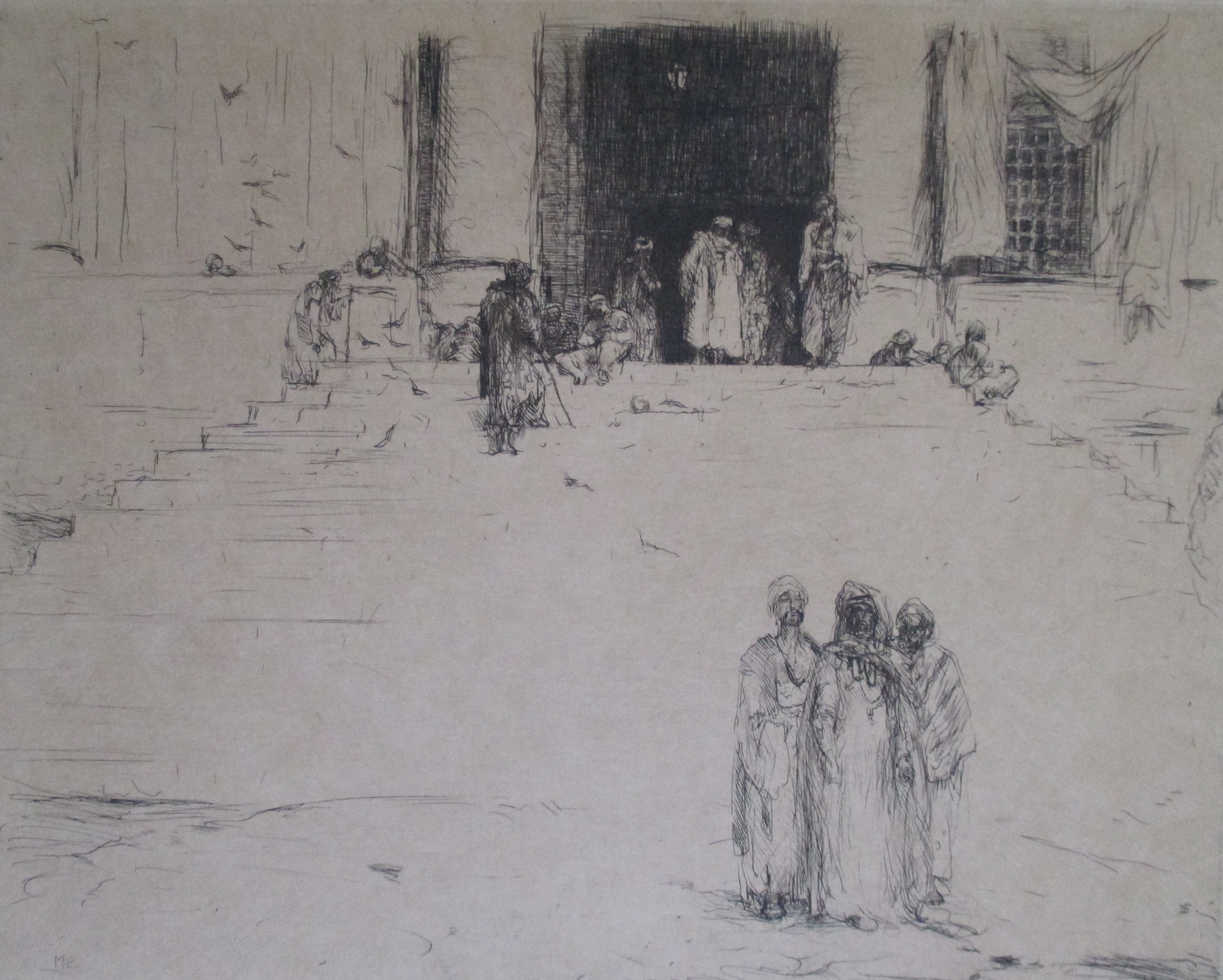 Marius Bauer - Ets - verkocht voor € 50!