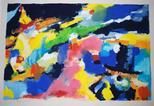 Willem Brauck - " Bal Masqué " - gouache - zuurvrij ingelijst kopen? Bied vanaf 165!