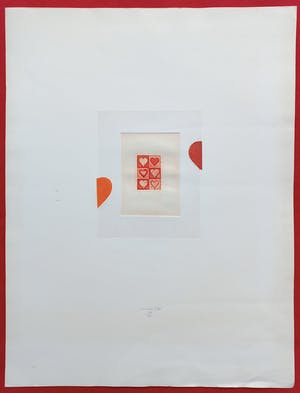 Eduard Flor - Hartjes, aquatint ets kopen? Bied vanaf 30!