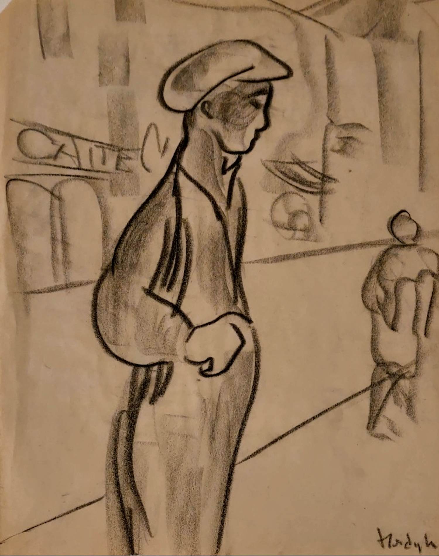 Gerard Hordijk - Staande man in Parijs kopen? Bied vanaf 20!