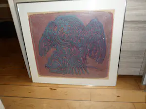 Jan Bezemer - Kleurenlitho: Roofvogel. kopen? Bied vanaf 40!