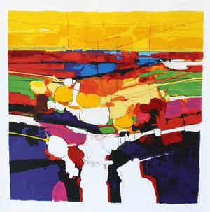 Frank Lejeune - First visit Veules-les-Roses, mooi gelijst verkocht voor € 85!