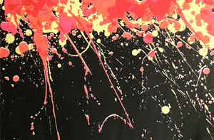 Walasse Ting - Fireworks verkocht voor € 200!