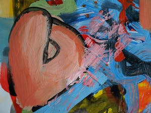 Peter Klashorst - Acrylverf op papier – Abstract 14 - 2016 kopen? Bied vanaf 35!