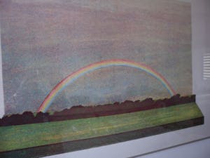 Doris Groeneveld - Zeefdruk, Titel, "Regenboog". kopen? Bied vanaf 15!