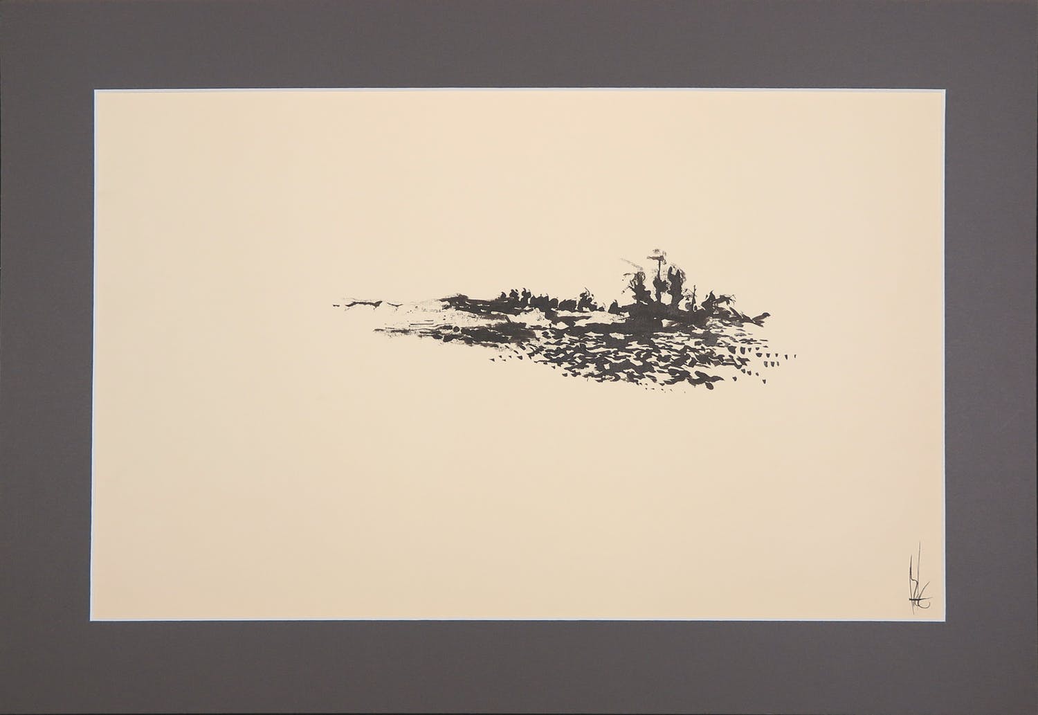 Melle Oldeboerrigter Inkttekening Op Papier Z t Landschap Sold melle-oldeboerrigter-inkttekening-op-papier-z-t-landschap-sold