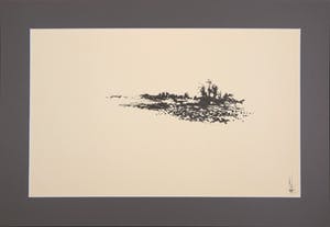 Melle Oldeboerrigter - Inkttekening op papier, z.t. Landschap kopen? Bied vanaf 100!