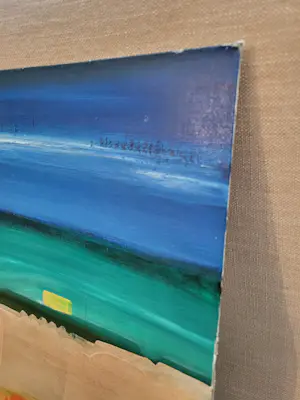 Frans de Wit - Surrealistisch schilderij 'Aan het strand' - circa 1960 kopen? Bied vanaf 175!