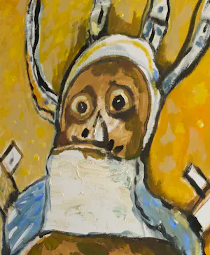 Lucebert - El Nacimiento - Groot werk in olieverf op doen kopen? Bied vanaf 6780!