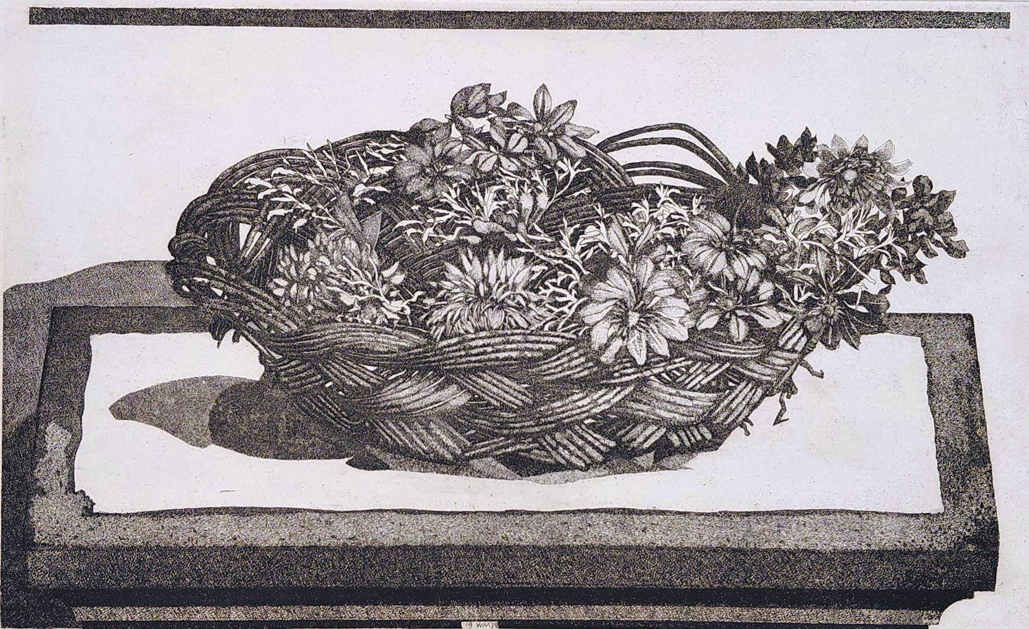 Willem Minderman - Bloemenmand, ets kopen? Bied vanaf 35!