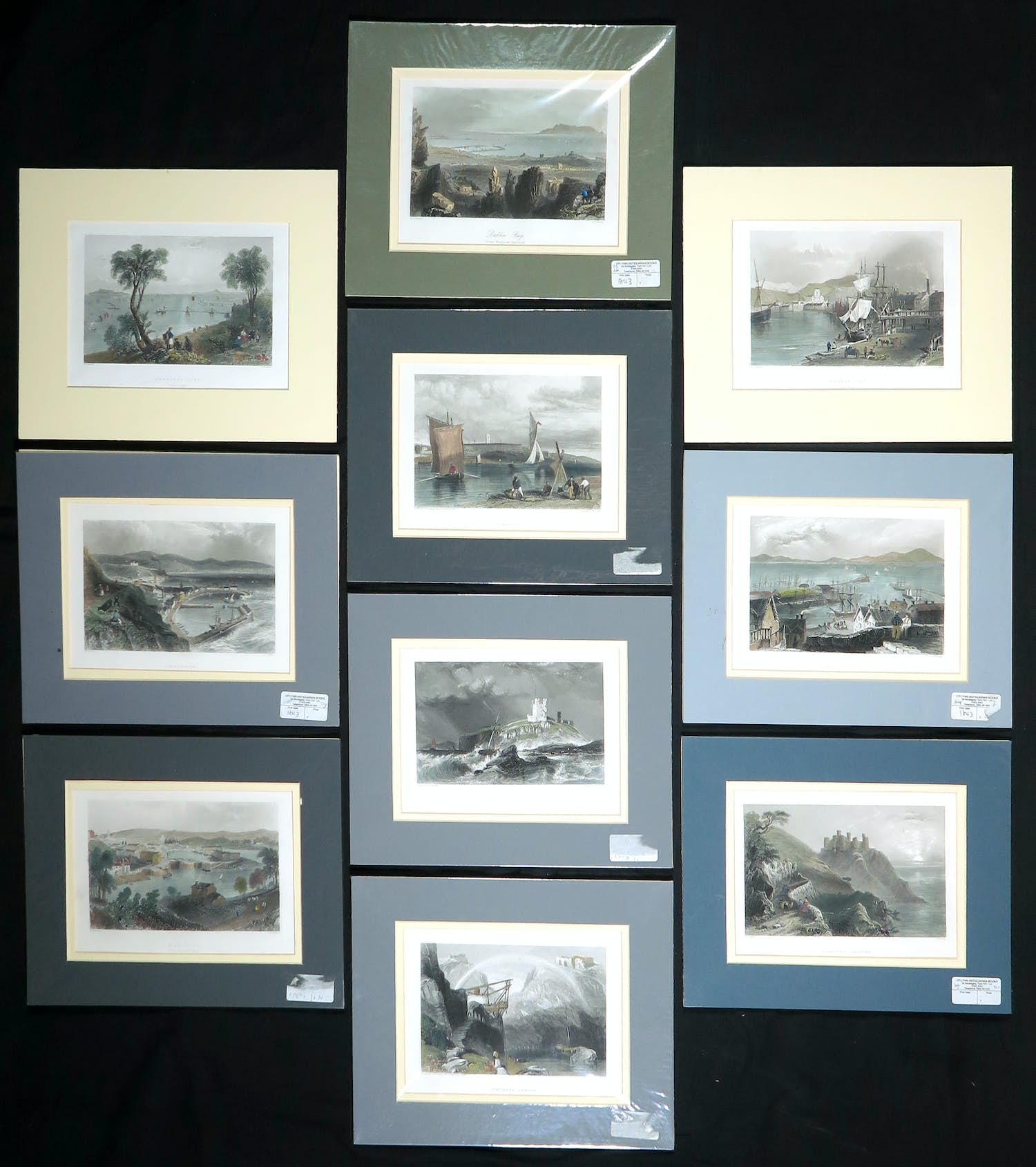 William Henry Bartlett - Kopergravures, Lot van 10 verkocht voor € 1!