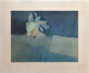 Jean Dechene - "Clematite" Aquarel op Papier. kopen? Bied vanaf 80!