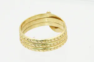 Surinaams 18 krt geel gouden slangen-ring - kleine maat - dames / kindermodel kopen? Bied vanaf 110!